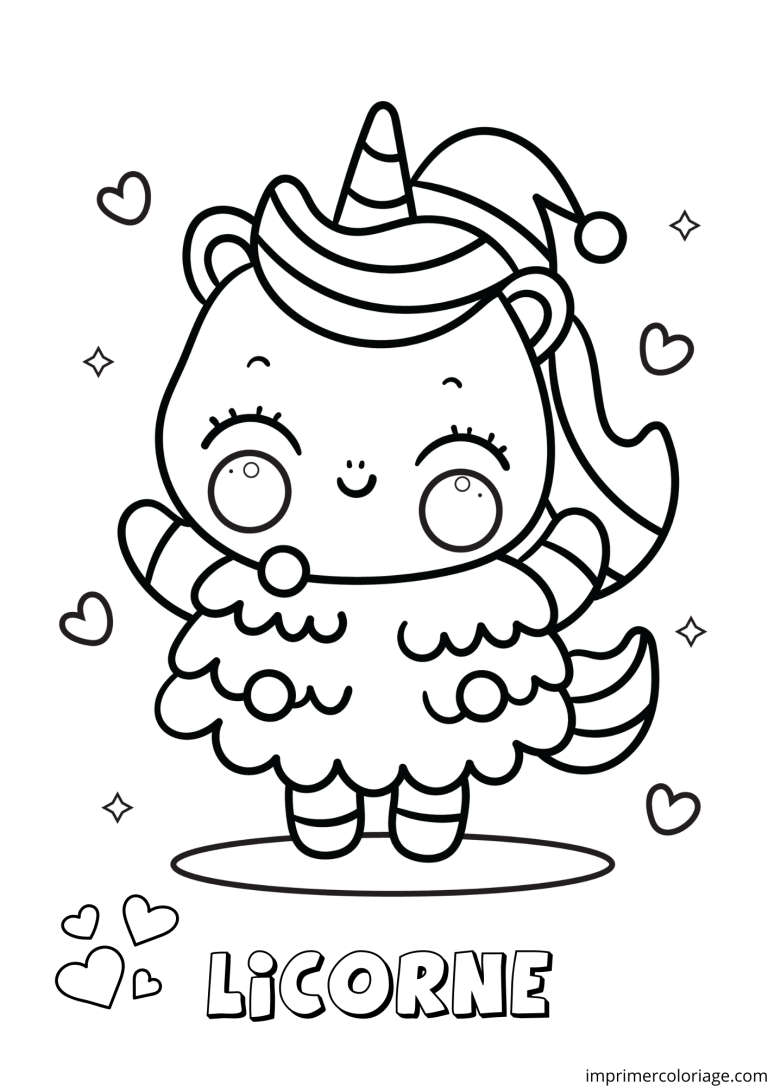 Coloriage licorne danseuse avec sa robe à imprimer Coloriage licorne danseuse avec sa robe - dessin gratuit à imprimer