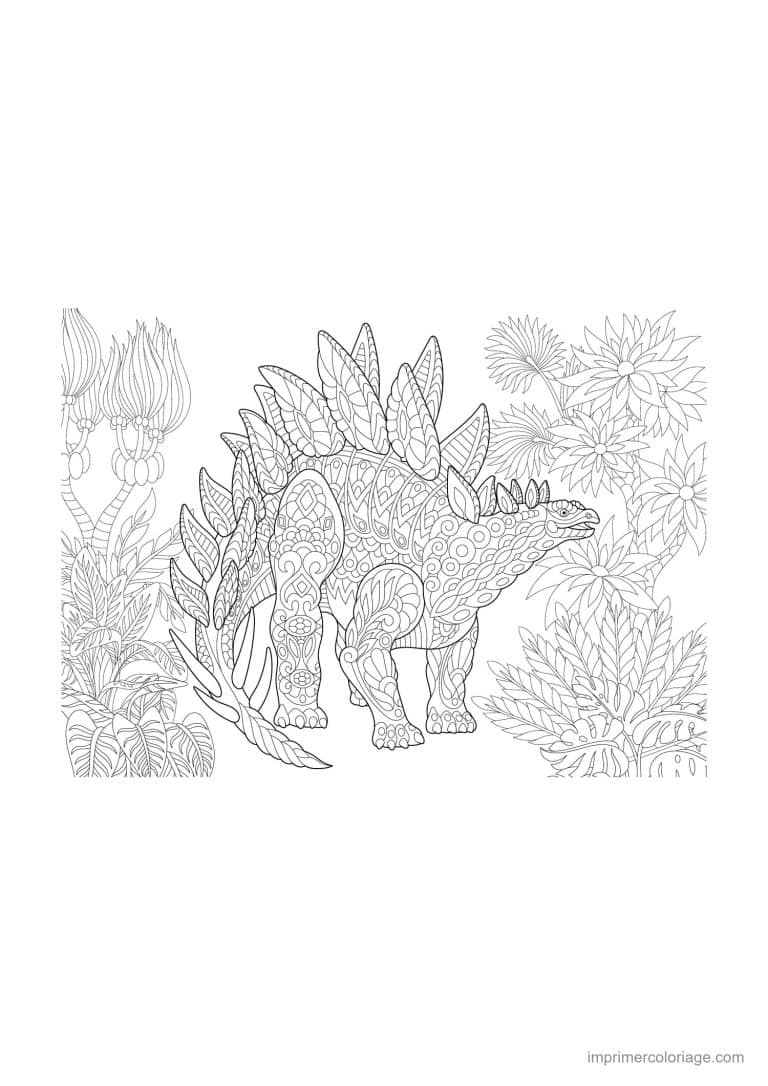 coloriage dinosaure mandala 02 à imprimer coloriage dinosaure mandala 02 - dessin gratuit à imprimer