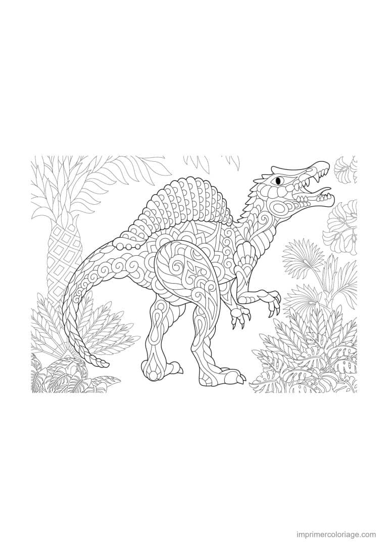coloriage dinosaure mandala 05 à imprimer coloriage dinosaure mandala 05 - dessin gratuit à imprimer