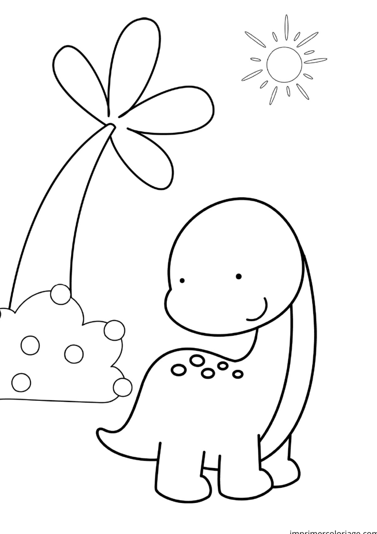 coloriage diplodocus maternelle - dessin gratuit &agrave; imprimer