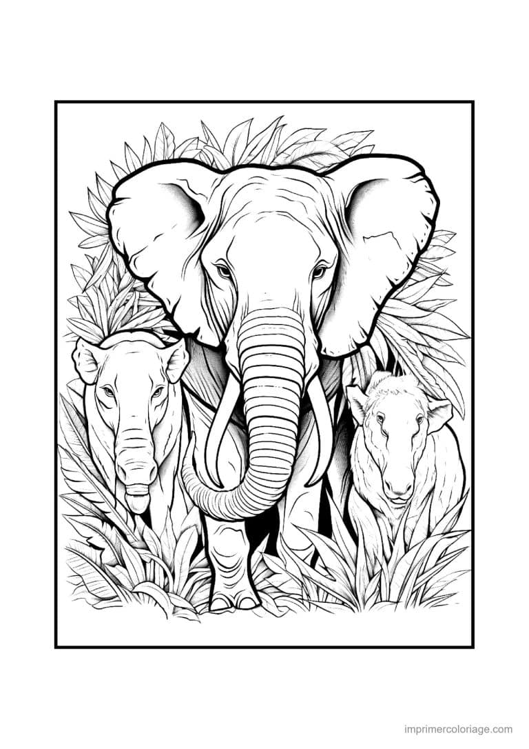 coloriage elephant mandala 21 - dessin gratuit &agrave; imprimer