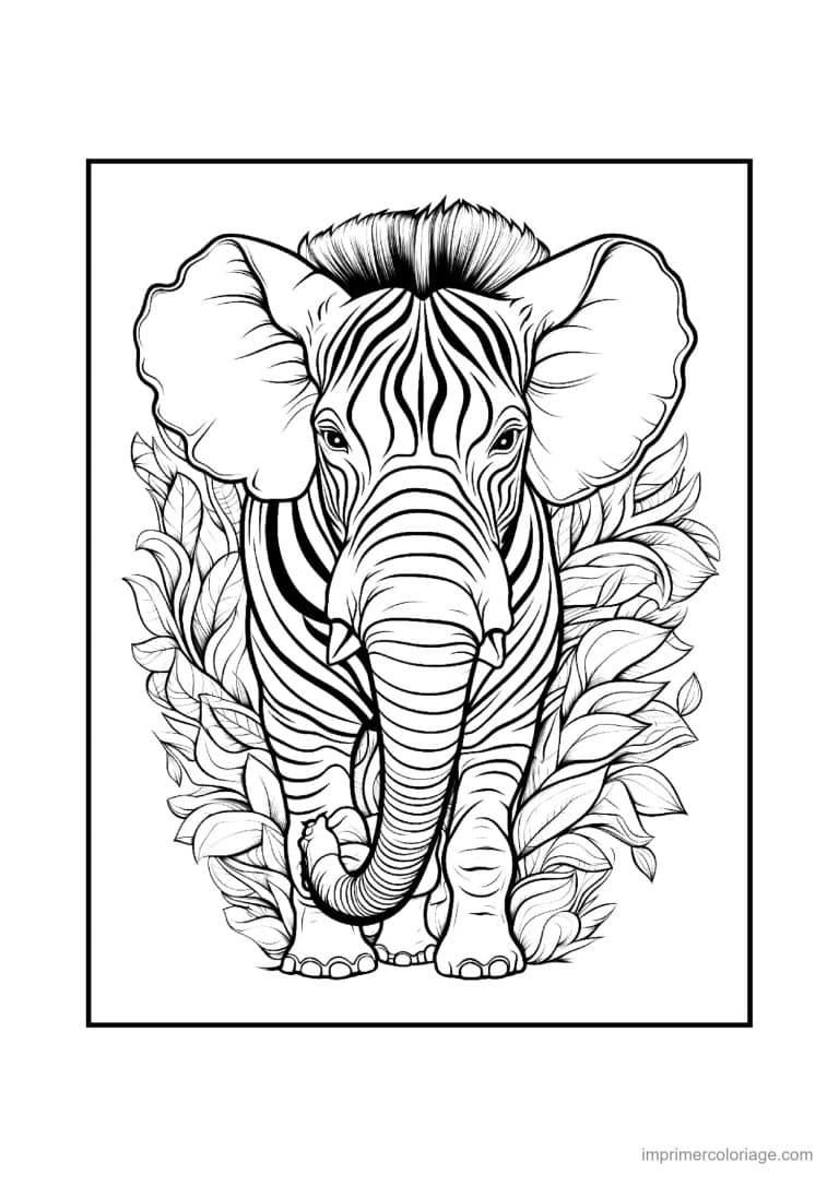 coloriage elephant mandala 27 - dessin gratuit &agrave; imprimer