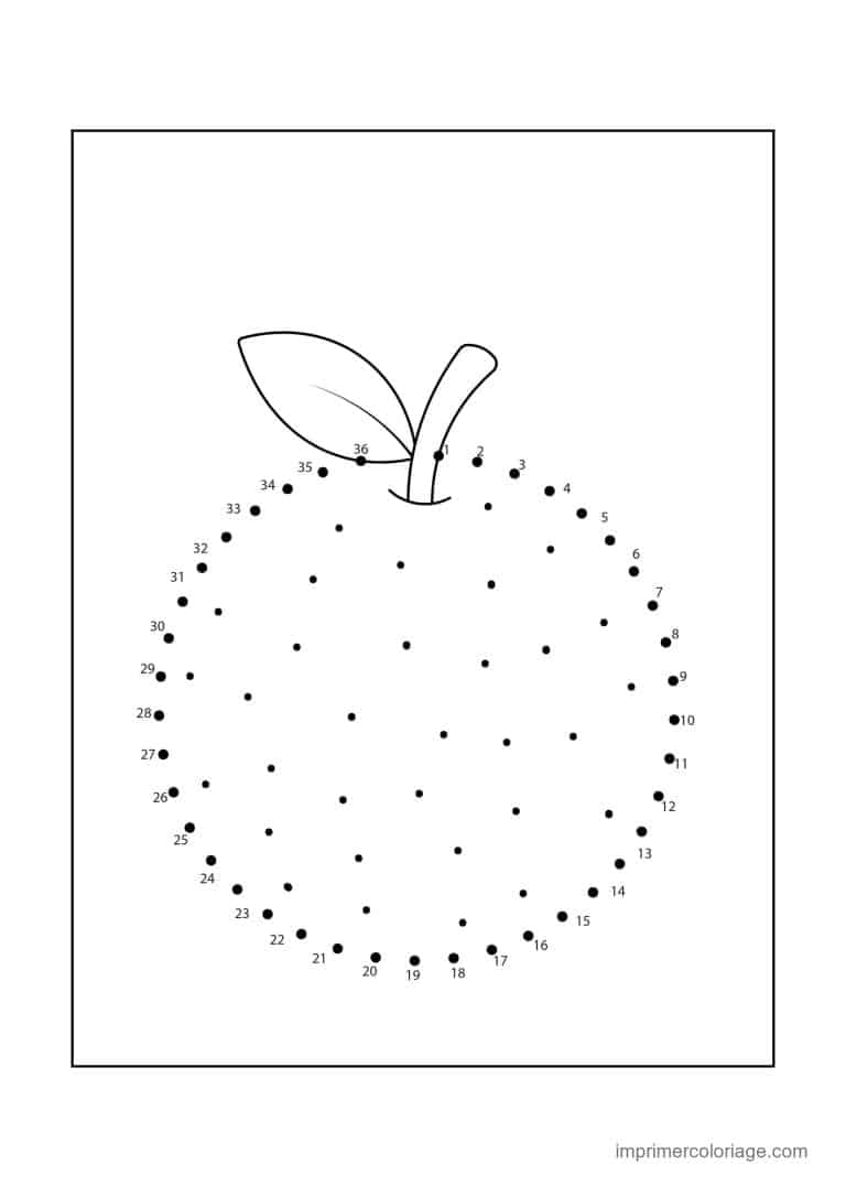 point a relier 1 a 36 orange - dessin gratuit &agrave; imprimer