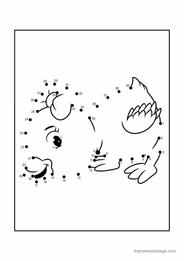 point a relier 1 a 39 dessin surprise - dessin gratuit &agrave; imprimer