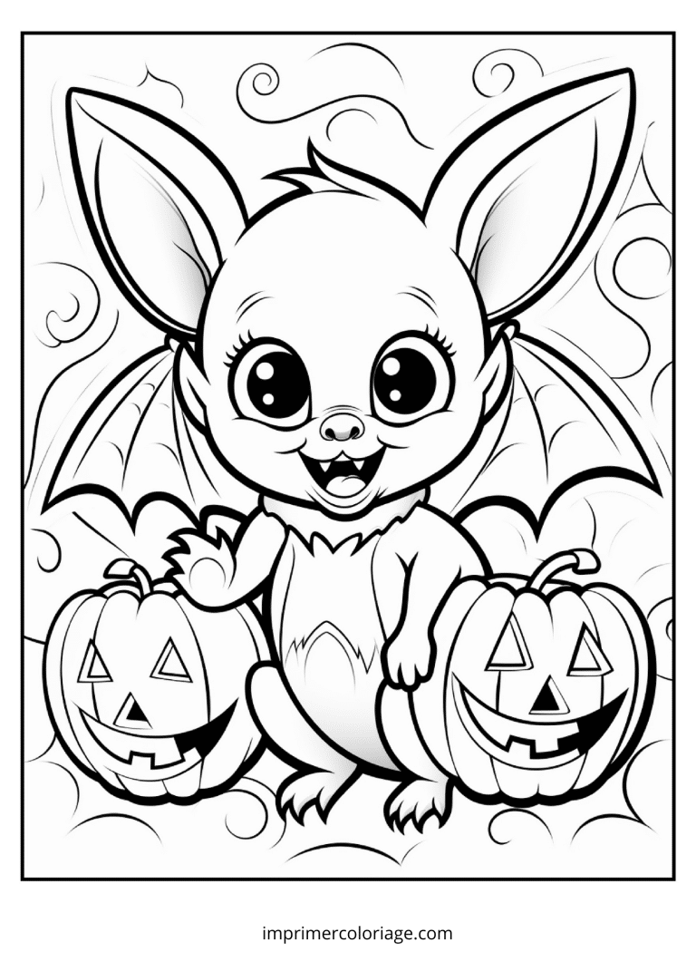 coloriage chauve souris pour halloween - dessin gratuit &agrave; imprimer