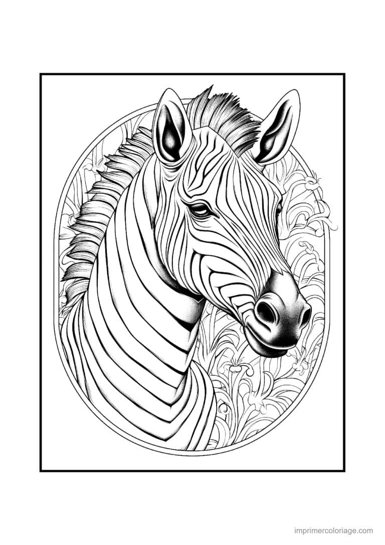 coloriage cheval mandala 13 - dessin gratuit &agrave; imprimer