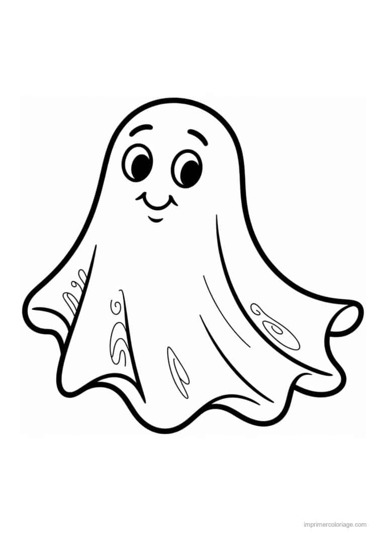 coloriage fantome fantome tout simple à imprimer coloriage fantome fantome tout simple - dessin gratuit à imprimer