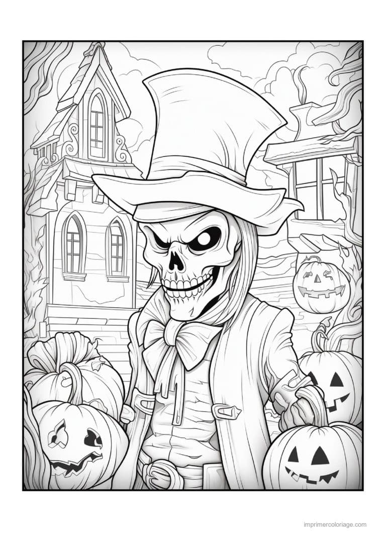 coloriage monstre creature cornue de la foret 02 - dessin gratuit &agrave; imprimer