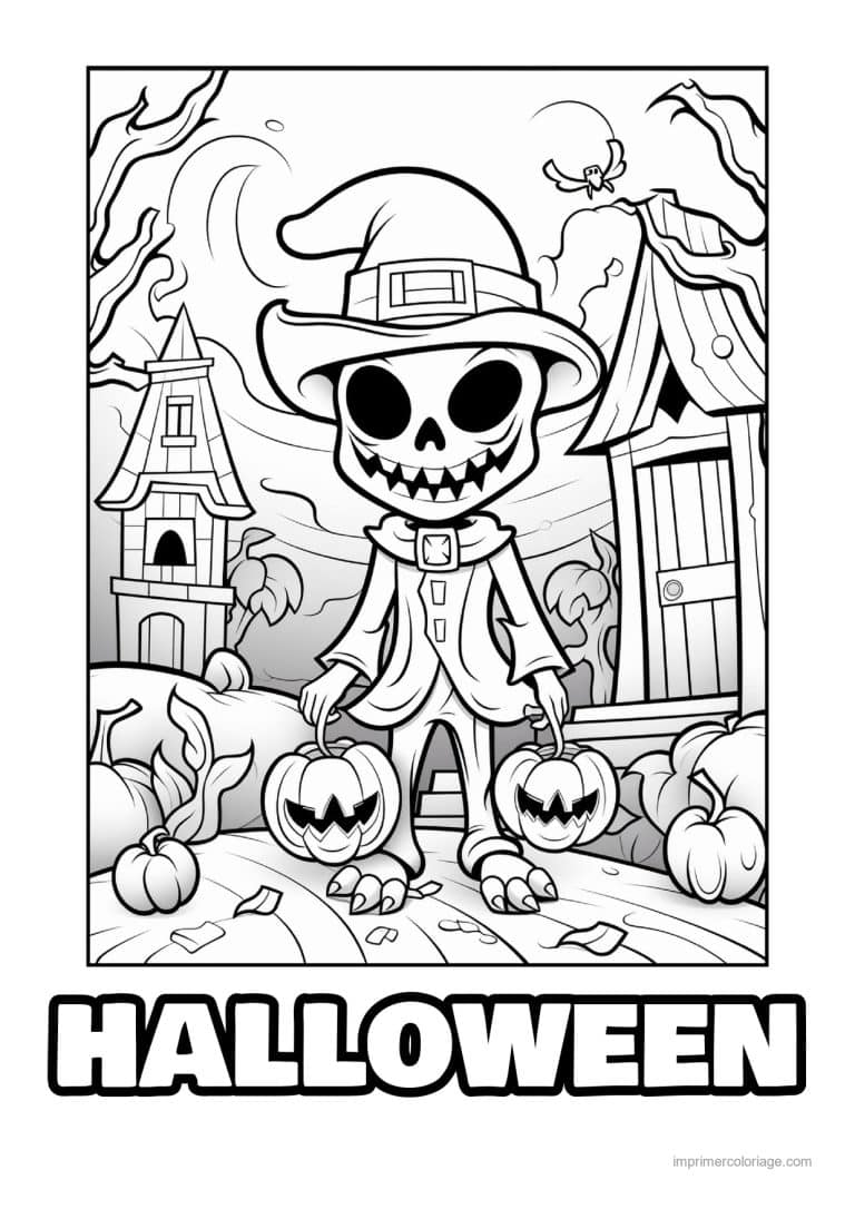 coloriage monstre creature cornue de la foret 08 - dessin gratuit &agrave; imprimer
