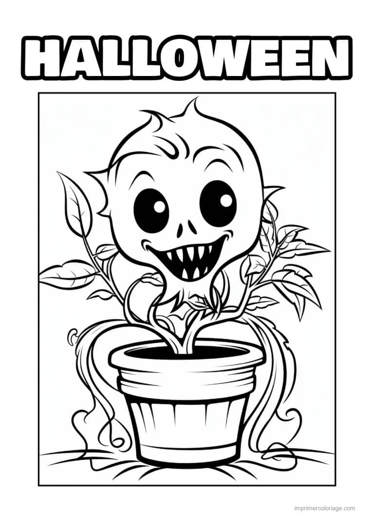 coloriage monstre creature cornue de la foret 19 - dessin gratuit &agrave; imprimer