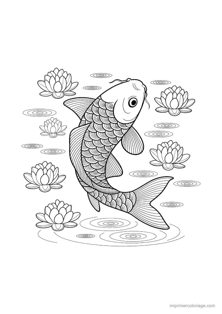 coloriage poisson mandala 11 - dessin gratuit &agrave; imprimer