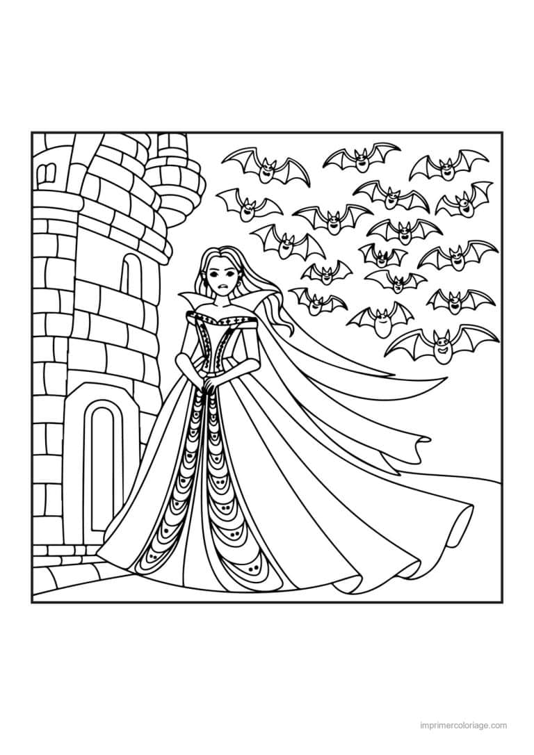 coloriage vampire 12 - dessin gratuit &agrave; imprimer
