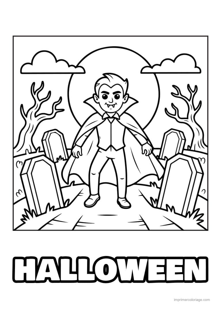 coloriage vampire 13 - dessin gratuit &agrave; imprimer