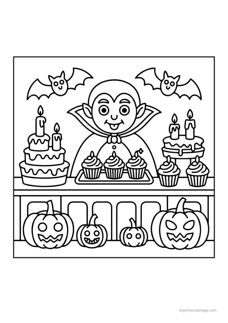 coloriage vampire 15 - dessin gratuit &agrave; imprimer