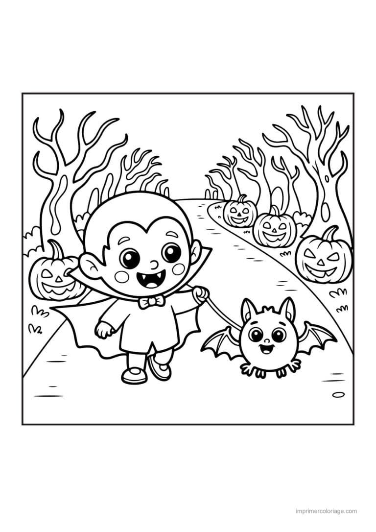 coloriage vampire 23 - dessin gratuit &agrave; imprimer