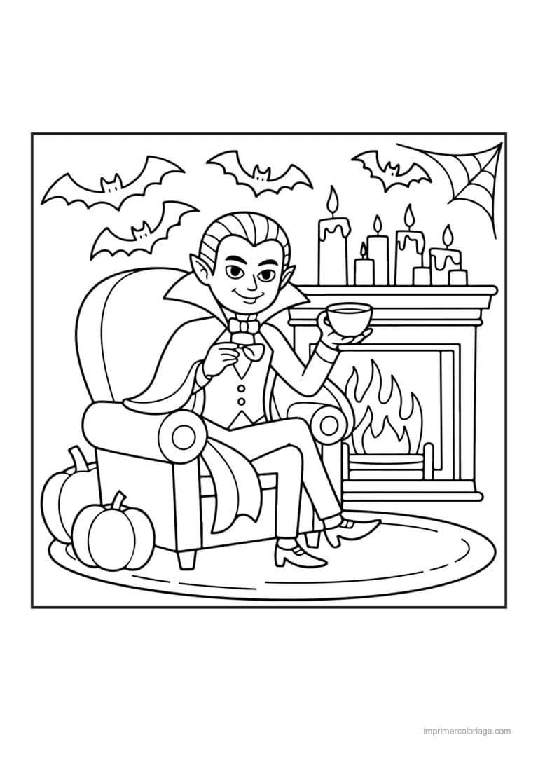 coloriage vampire 36 - dessin gratuit &agrave; imprimer