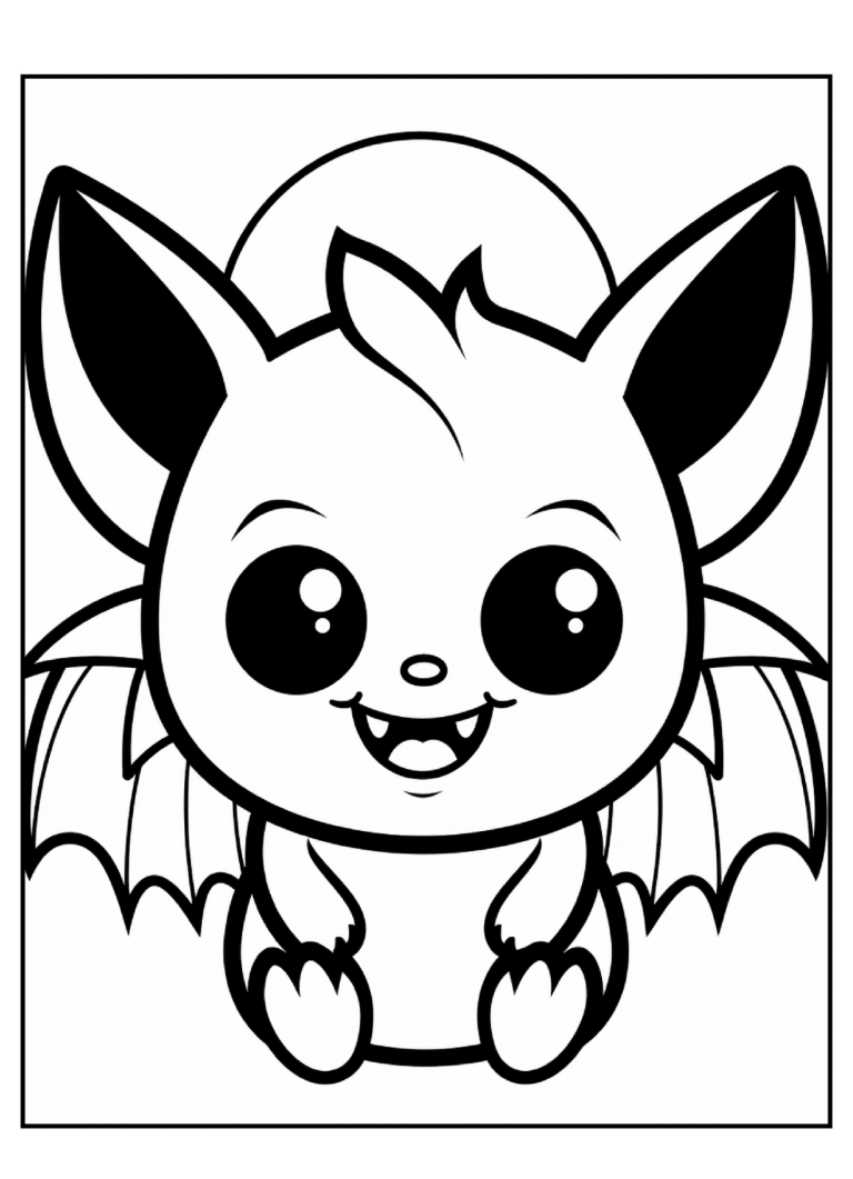 coloriage vampire kawaii - dessin gratuit &agrave; imprimer