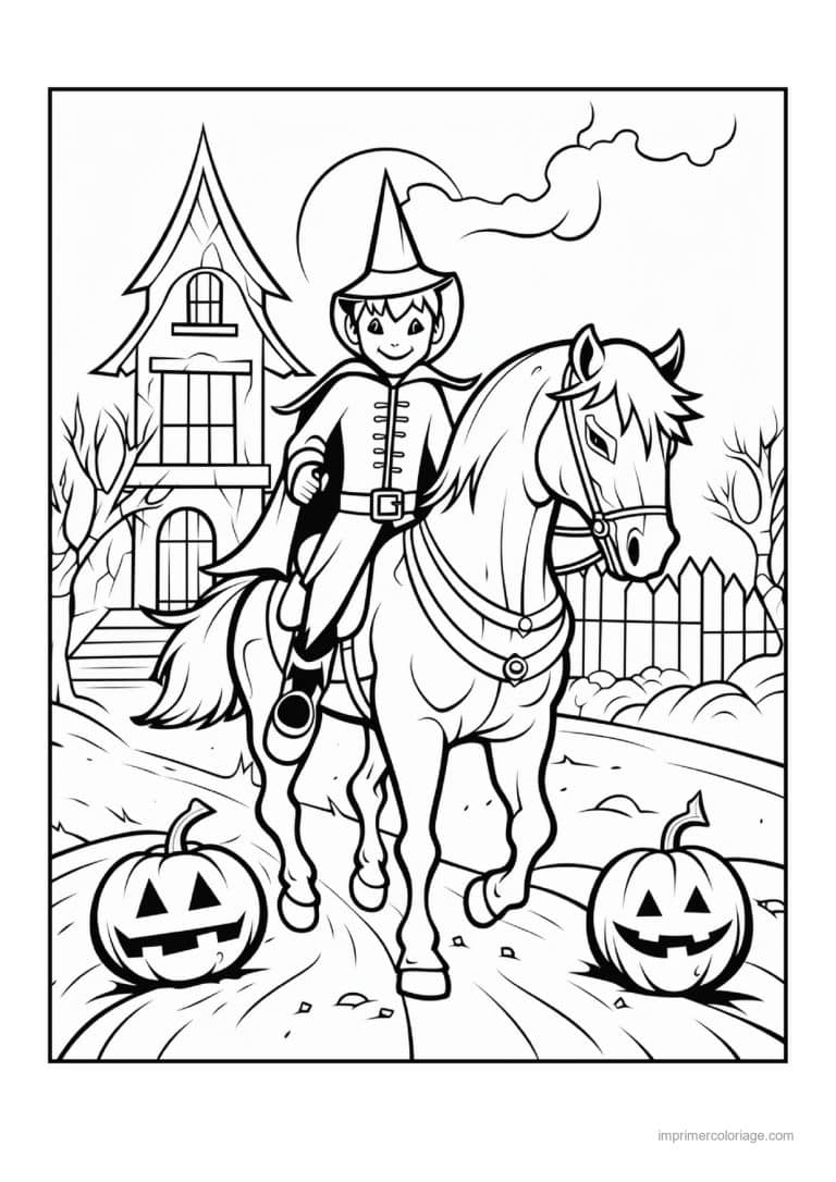 coloriage zombie mort vivant devant une maison 16 - dessin gratuit &agrave; imprimer