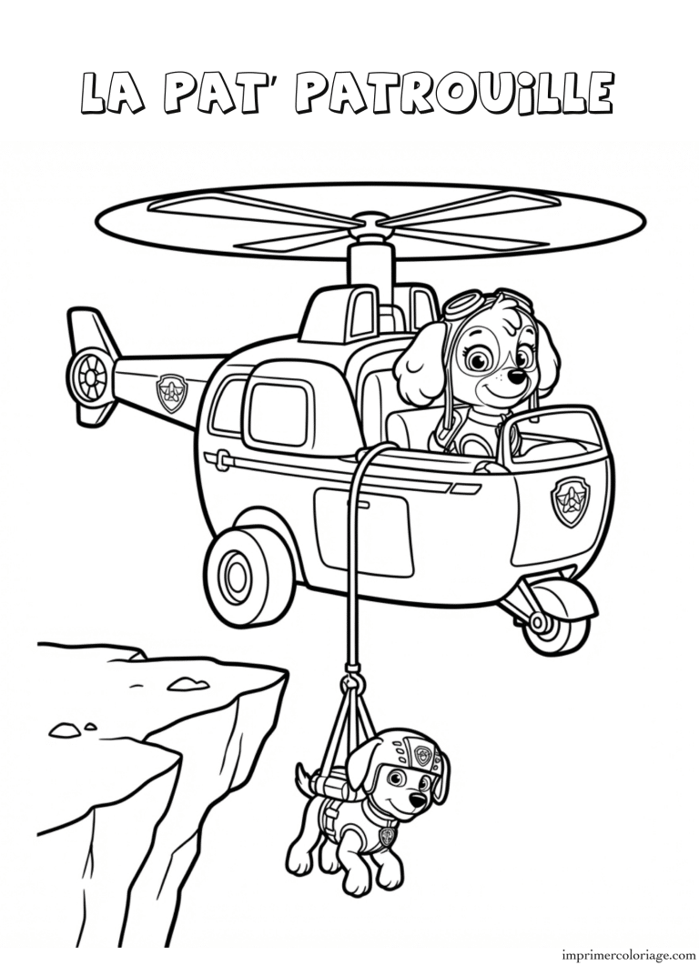 Coloriage la pat patrouille stella - dessin gratuit &agrave; imprimer