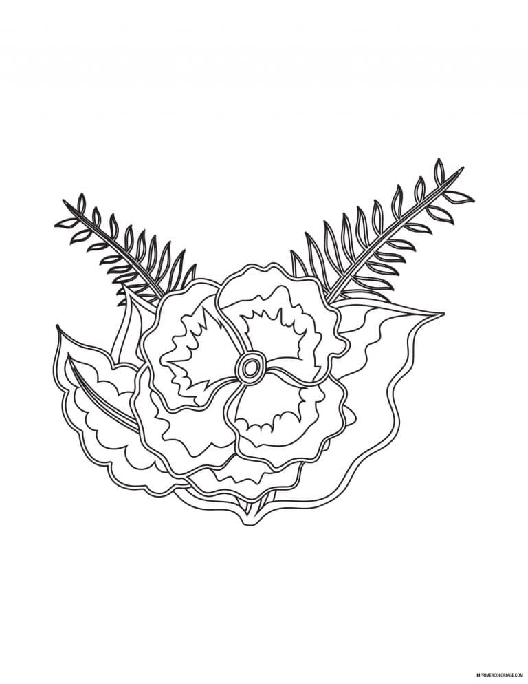 coloriage de fleur 10 - dessin gratuit &agrave; imprimer