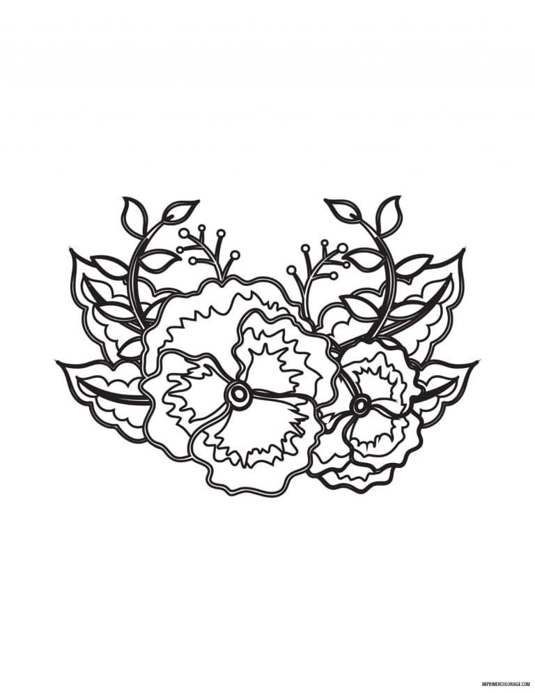 coloriage de fleur 12 - dessin gratuit &agrave; imprimer