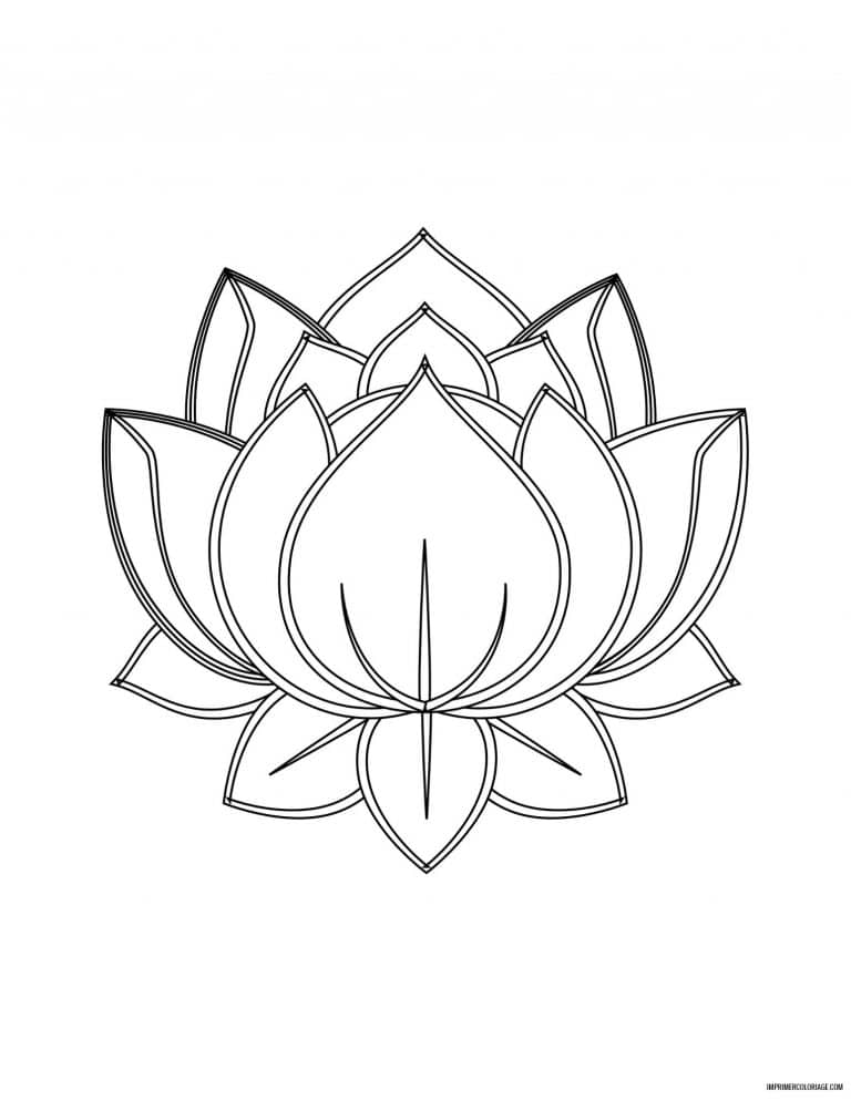 coloriage de fleur 14 - dessin gratuit &agrave; imprimer