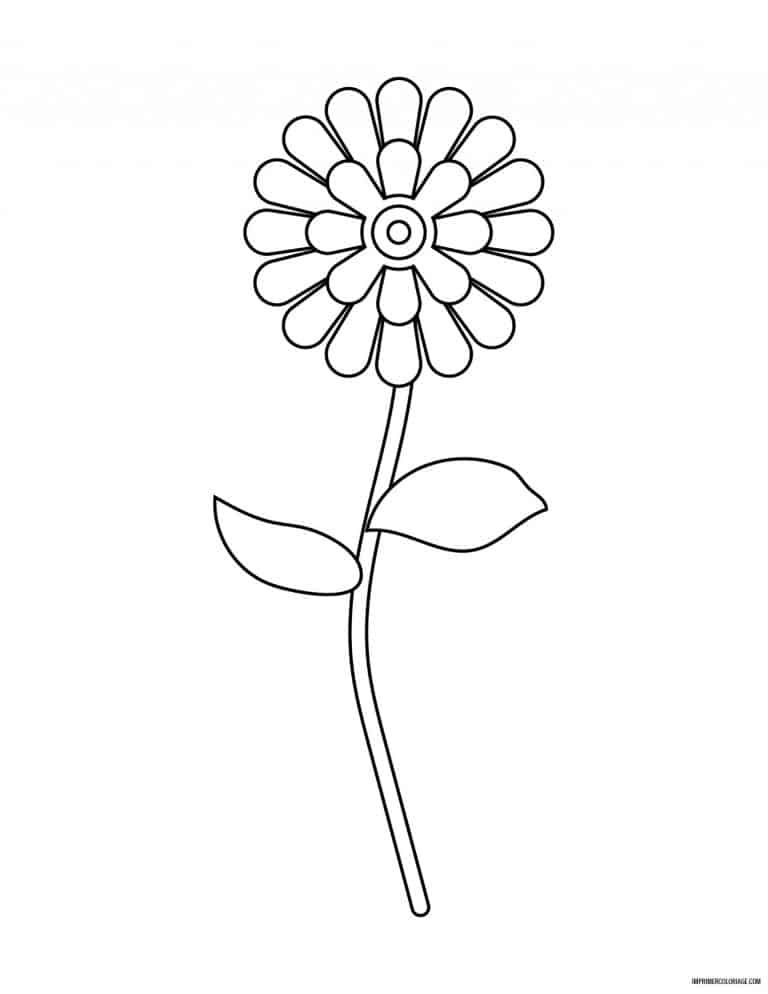 coloriage de fleur 19 - dessin gratuit &agrave; imprimer