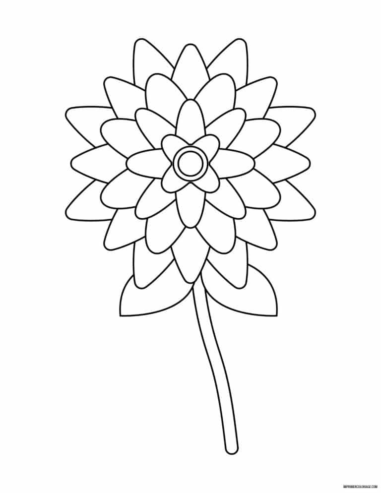 coloriage de fleur 22 - dessin gratuit &agrave; imprimer