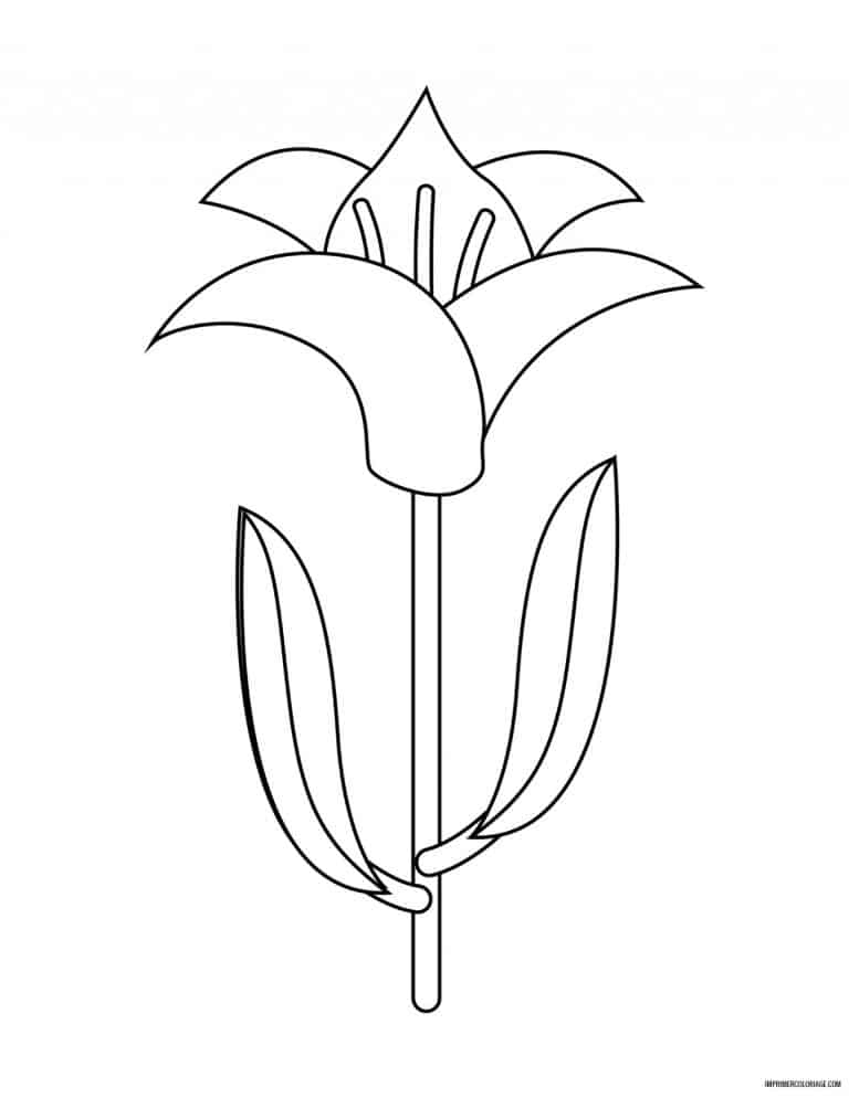 coloriage de fleur 41 - dessin gratuit &agrave; imprimer