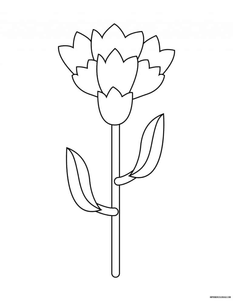 coloriage de fleur 43 - dessin gratuit &agrave; imprimer