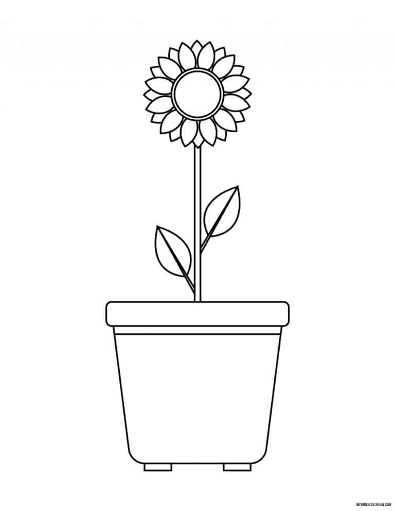 coloriage de fleur 9 - dessin gratuit &agrave; imprimer