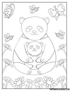 coloriage de panda 19 - dessin gratuit à imprimer