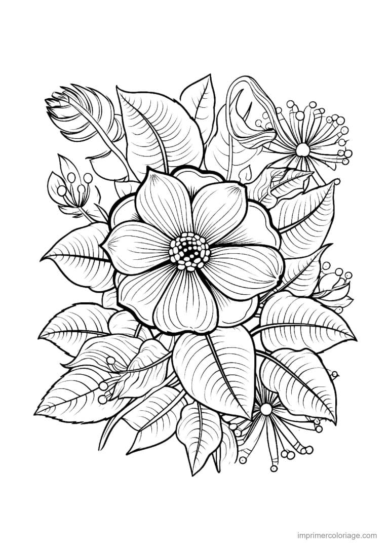 coloriage fleur mandala 08 - dessin gratuit &agrave; imprimer