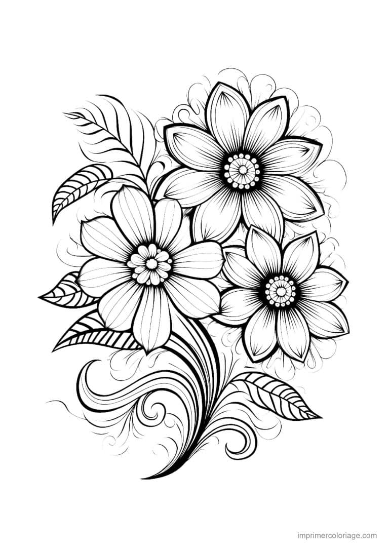coloriage fleur mandala 09 - dessin gratuit &agrave; imprimer