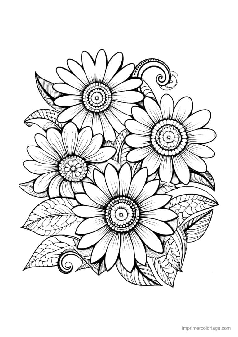 coloriage fleur mandala 16 - dessin gratuit &agrave; imprimer
