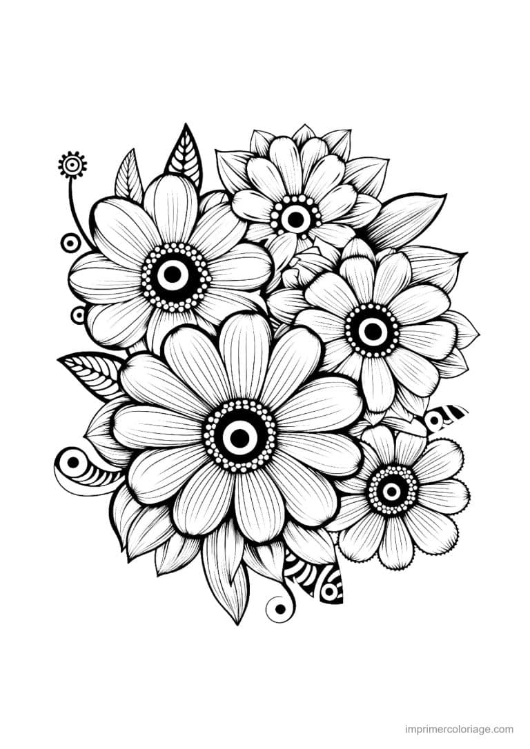 coloriage fleur mandala 33 - dessin gratuit &agrave; imprimer