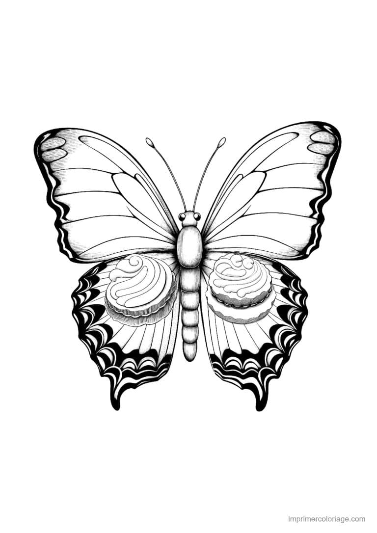coloriage papillon mandala 03 - dessin gratuit &agrave; imprimer