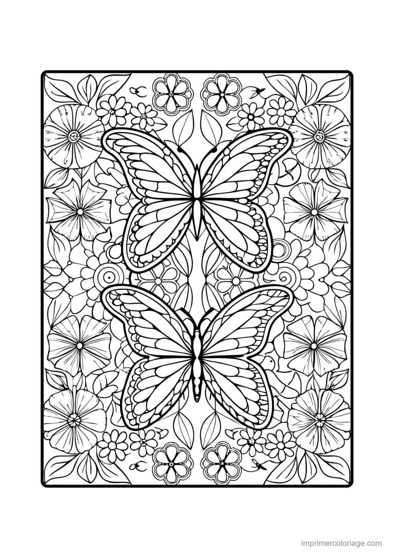coloriage papillon mandala 15 - dessin gratuit &agrave; imprimer