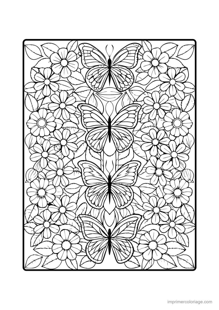 coloriage papillon mandala 21 - dessin gratuit &agrave; imprimer