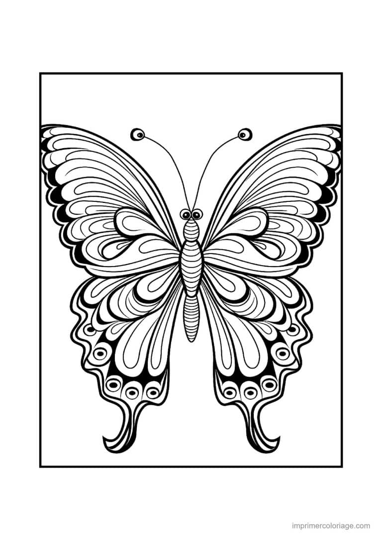 coloriage papillon mandala 30 - dessin gratuit &agrave; imprimer