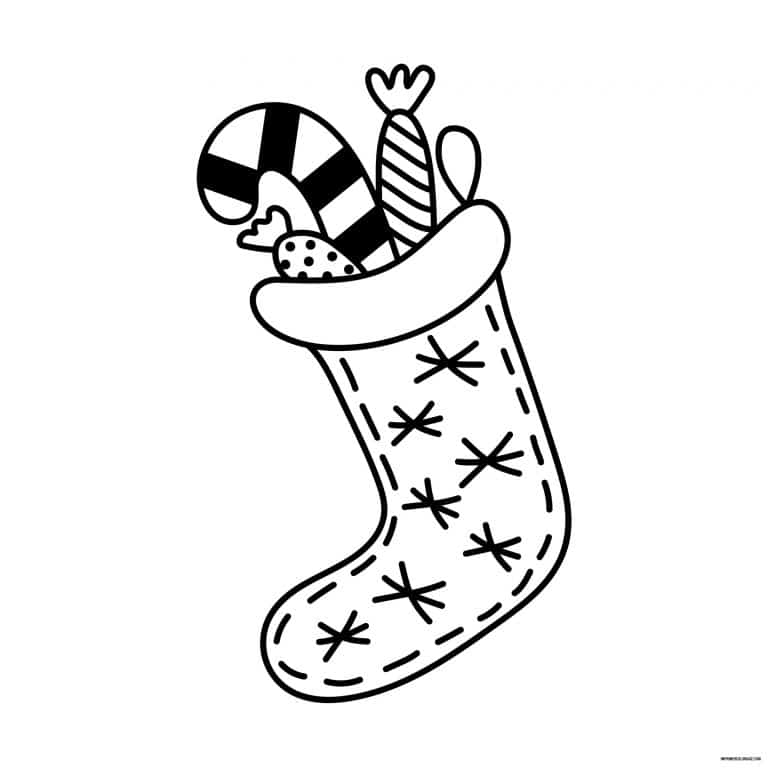 coloriage chaussette dessin - dessin gratuit &agrave; imprimer