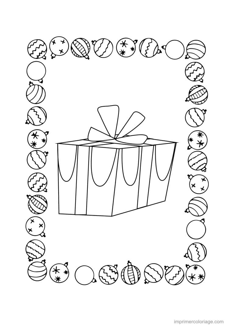 coloriage cadeaux de noel 03 - dessin gratuit &agrave; imprimer