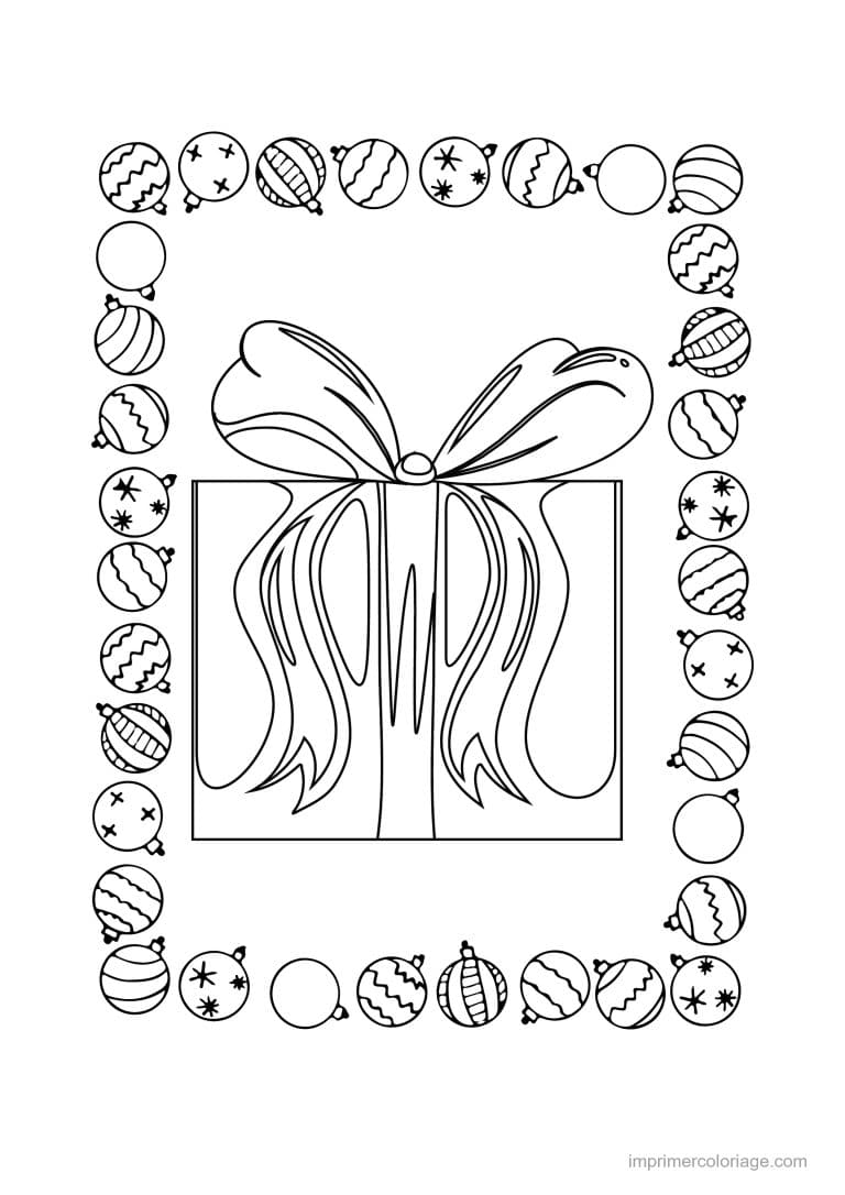 coloriage cadeaux de noel 04 - dessin gratuit &agrave; imprimer