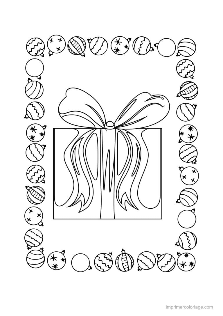 coloriage cadeaux de noel 05 - dessin gratuit &agrave; imprimer