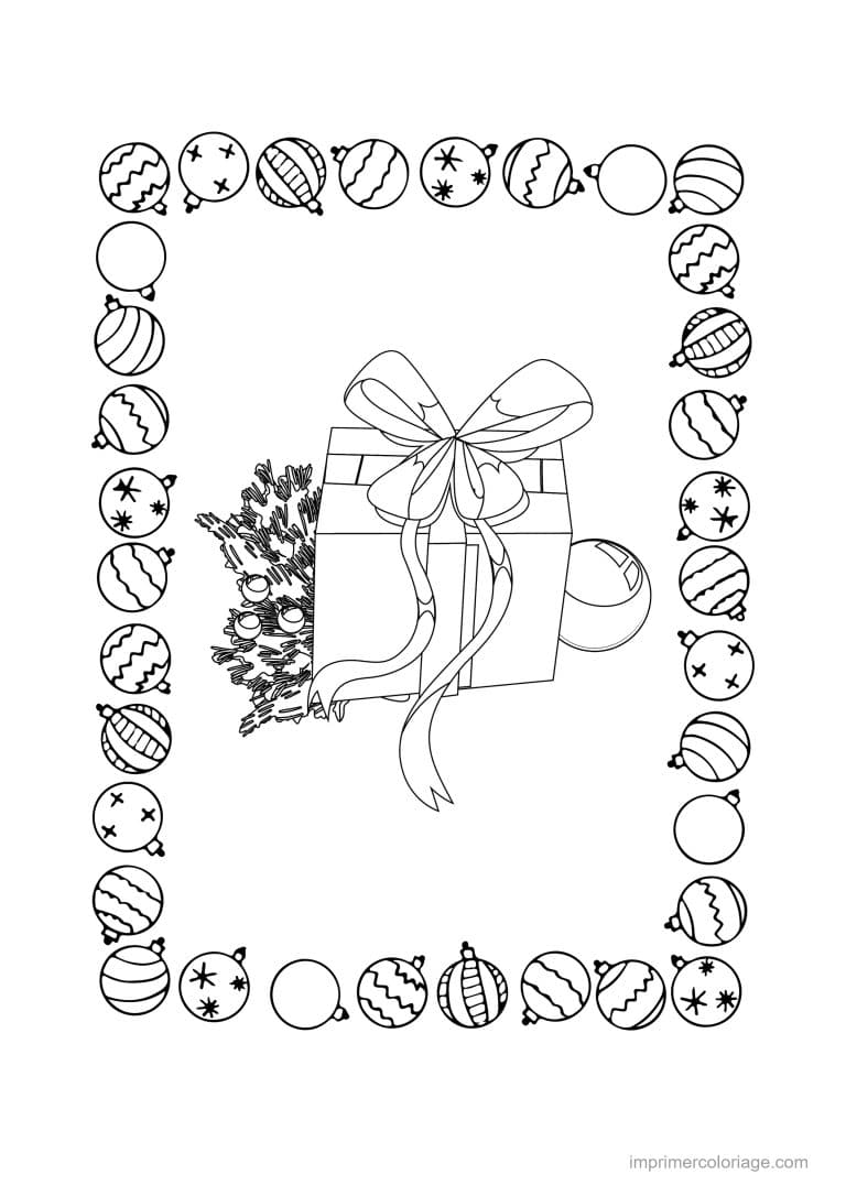 coloriage cadeaux de noel 06 - dessin gratuit &agrave; imprimer
