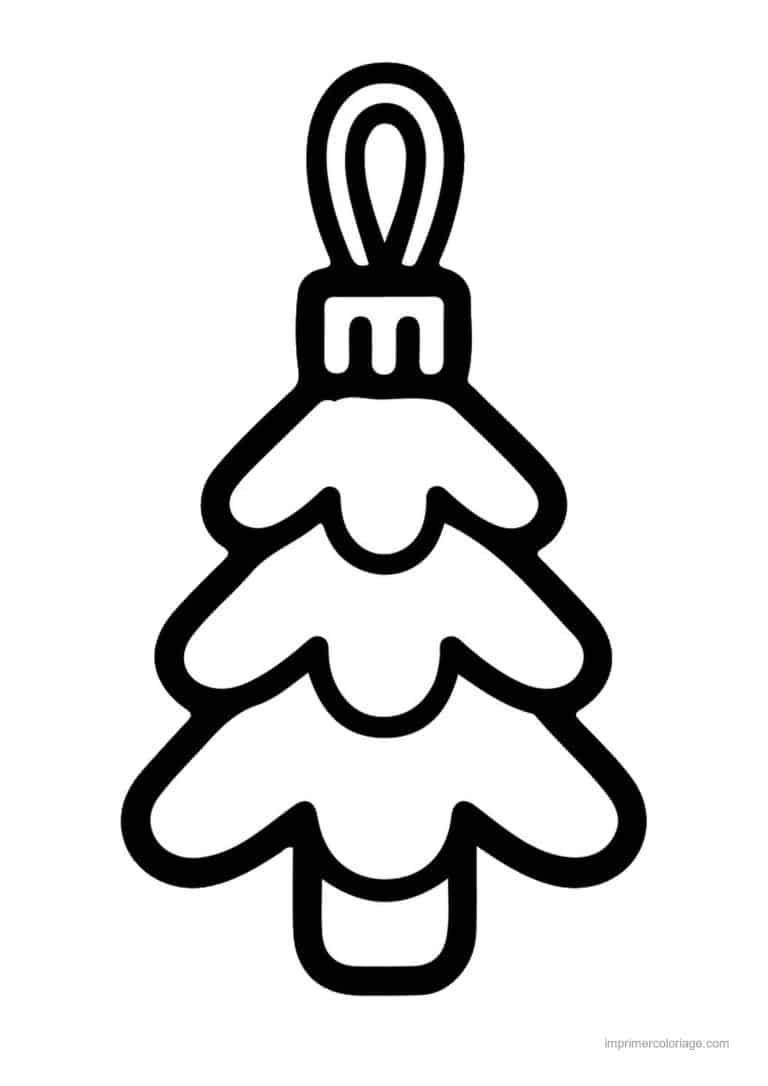 coloriage noel grande section sapin decoration suspendue - dessin gratuit &agrave; imprimer