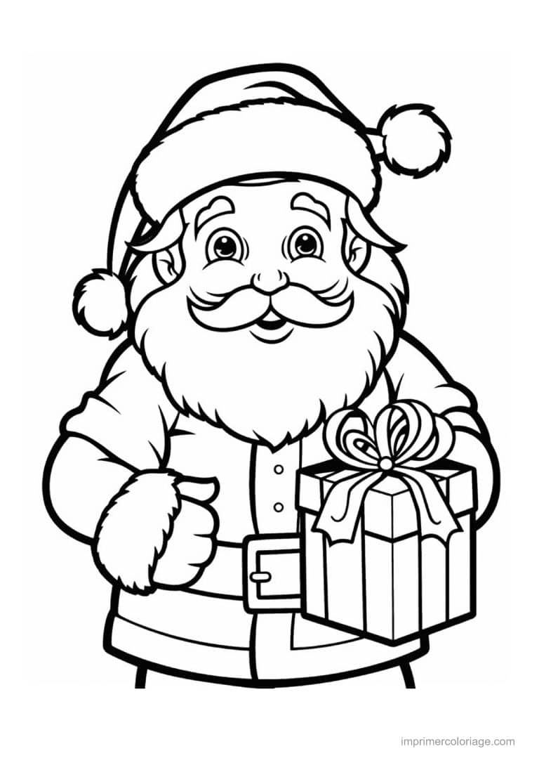 coloriage pere noel 13 - dessin gratuit &agrave; imprimer