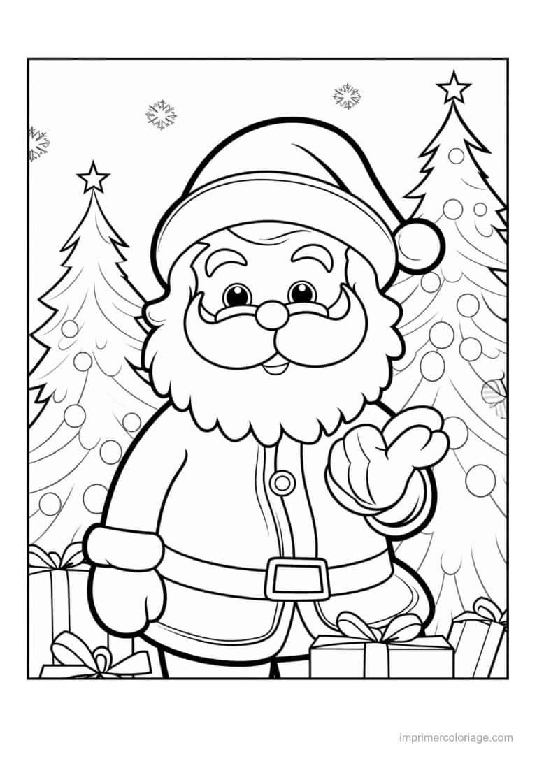coloriage pere noel 21 - dessin gratuit &agrave; imprimer