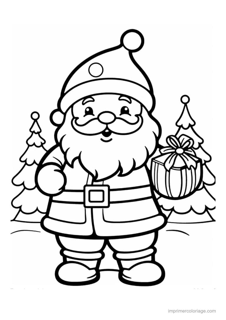 coloriage pere noel 57 - dessin gratuit &agrave; imprimer