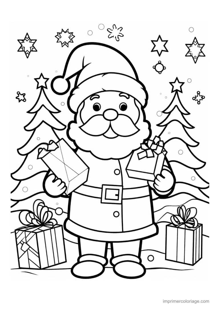 coloriage pere noel 61 - dessin gratuit &agrave; imprimer